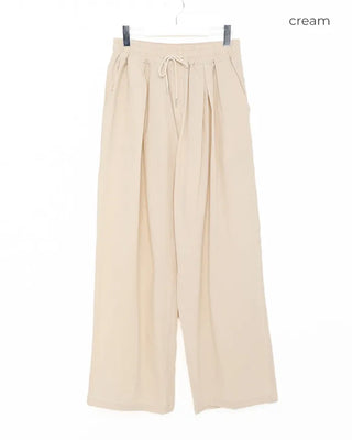 (Unisex) Wide Fit Pintuck Pants