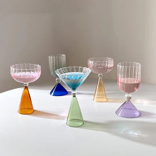 Colorful Cocktail Glass