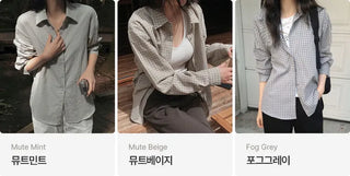Mute Tone Mini Check Shirt