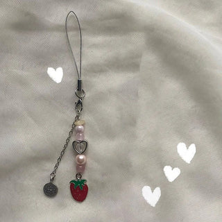 Strawberry Keychain and Phone Chain