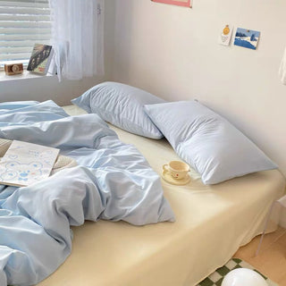Pastel Blue and Cream Duvet Cover Set