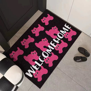Pink Cat Entryway Rug