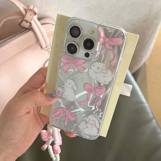 Pink Bow Bunny iPhone Case
