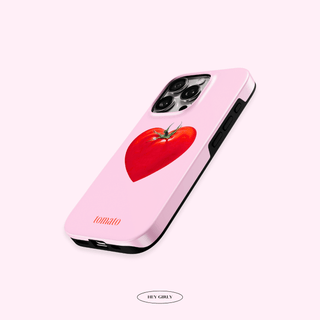 Pink Tomato Heart iPhone Case