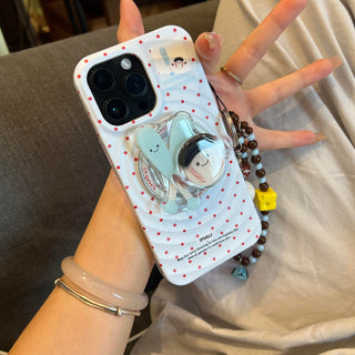 Polka Dot Baseball Pendant iPhone Case