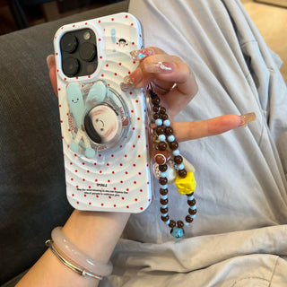Polka Dot Baseball Pendant iPhone Case