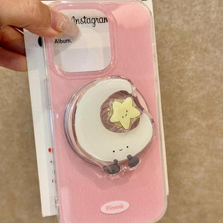 Smiley Face Star Moon iPhone Case