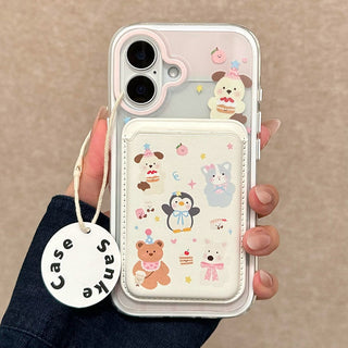 Small Floral MagSafe Puppy iPhone Case