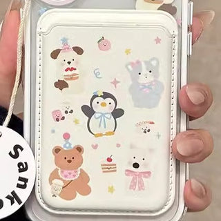 Small Floral MagSafe Puppy iPhone Case