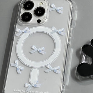 Small Floral MagSafe Puppy iPhone Case