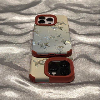 Small Floral MagSafe Puppy iPhone Case