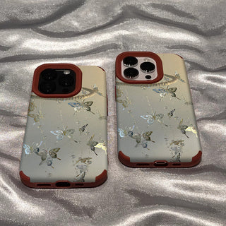 Small Floral MagSafe Puppy iPhone Case