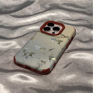 Small Floral MagSafe Puppy iPhone Case
