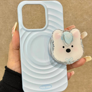 Wave Pattern West Highland iPhone Case
