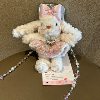 Plush Bunny Lanyard iPhone Case