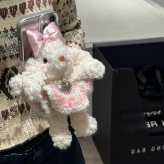 Plush Bunny Lanyard iPhone Case
