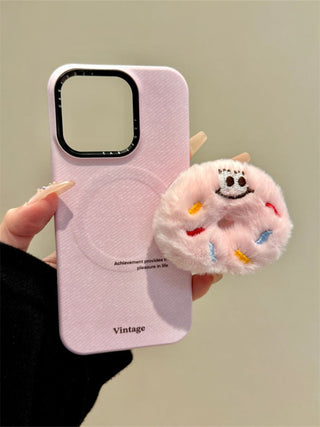 Plush Donut Bracket iPhone Case