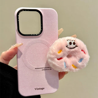 Plush Donut Bracket iPhone Case