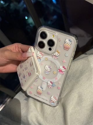 Hello Kitty Magnetic Card Holder iPhone Case