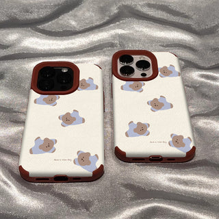 Small Floral MagSafe Puppy iPhone Case