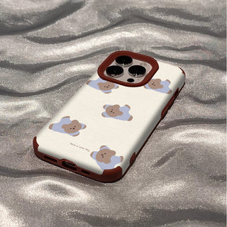 Small Floral MagSafe Puppy iPhone Case