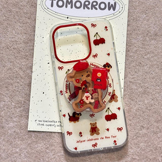 Cherry Bear Puppy iPhone Case