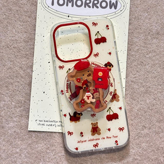 Cherry Bear Puppy iPhone Case