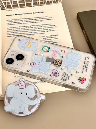 Small Floral MagSafe Puppy iPhone Case