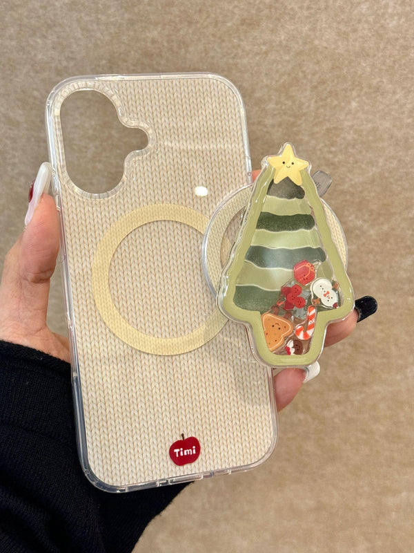 Small Floral MagSafe Puppy iPhone Case