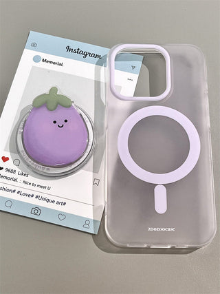 Small Floral MagSafe Puppy iPhone Case