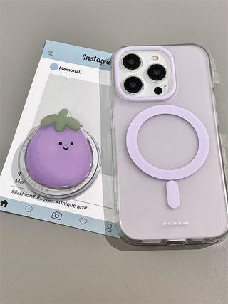 Small Floral MagSafe Puppy iPhone Case
