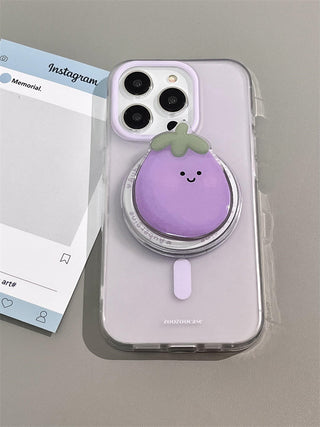 Small Floral MagSafe Puppy iPhone Case