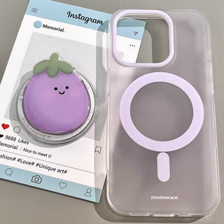 Small Floral MagSafe Puppy iPhone Case