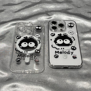 Small Floral MagSafe Puppy iPhone Case