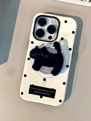 Small Floral MagSafe Puppy iPhone Case