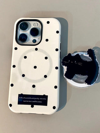 Small Floral MagSafe Puppy iPhone Case