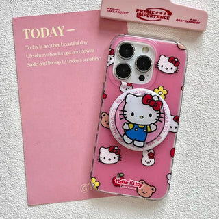 Small Floral MagSafe Puppy iPhone Case