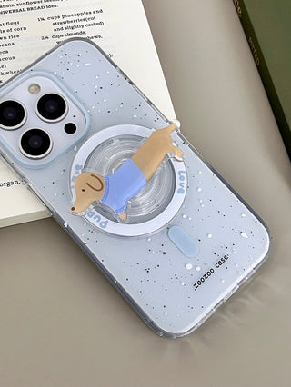 Splash Ink Sausage Dog iPhone Case