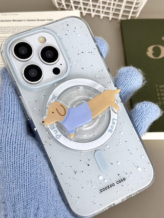 Splash Ink Sausage Dog iPhone Case