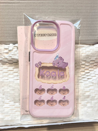 Purple Porous Koala iPhone Case