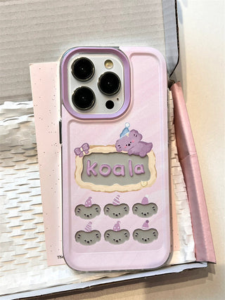 Purple Porous Koala iPhone Case