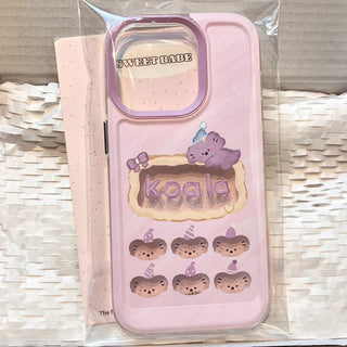 Purple Porous Koala iPhone Case