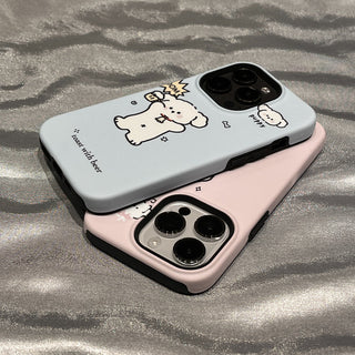 Korean Cartoon Puppy iPhone Case