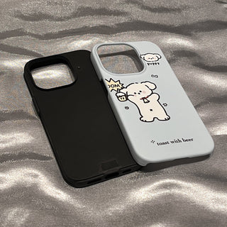 Korean Cartoon Puppy iPhone Case