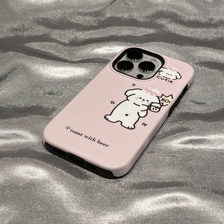 Korean Cartoon Puppy iPhone Case