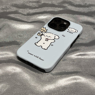 Korean Cartoon Puppy iPhone Case