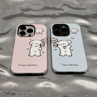 Korean Cartoon Puppy iPhone Case
