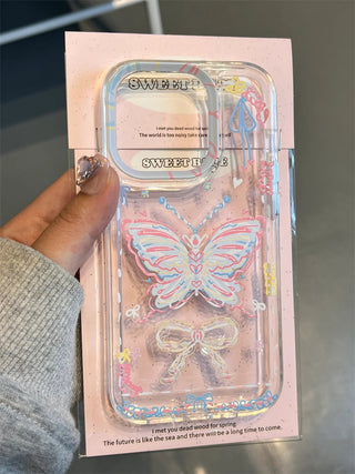 Graffiti Line Butterfly iPhone Case