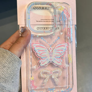 Graffiti Line Butterfly iPhone Case