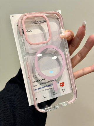 Cherry Blossopink Crystal Sandwich iPhone Case